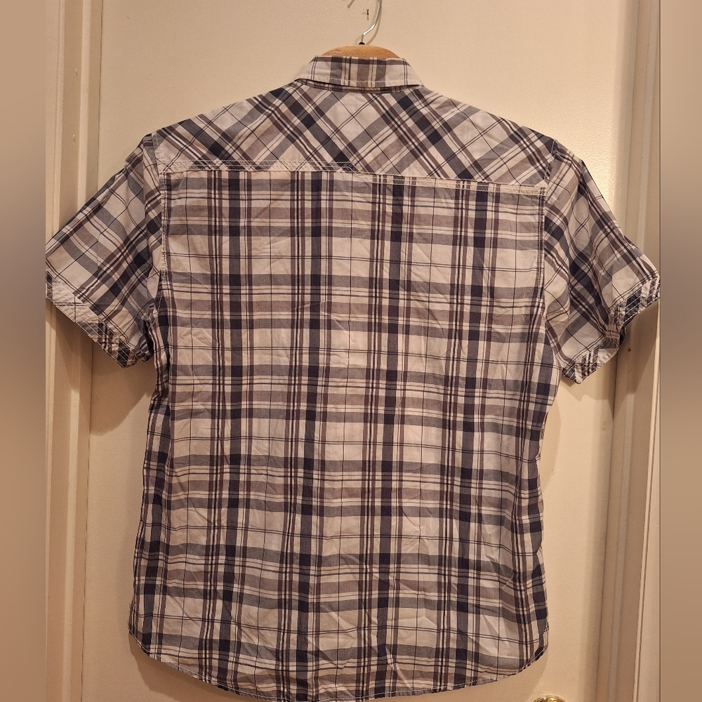 BKE Men’s XXL Gray,Blue, White Athletic Fit Button Up Light Weight‎  Shirt - Picture 2 of 6